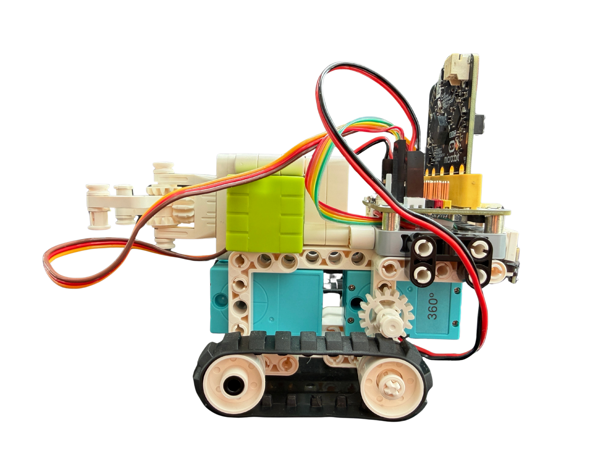 CreatorPort EK10 — side profile with servo and wiring