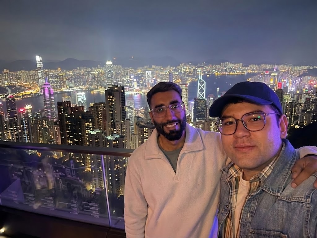 Daniel and Ananya in Hong Kong
